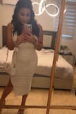 I fell in love with this dress immediately. I got it for one of the nights of my Bach trip and it was perfect. Fit like a glove and not too see through. - Jenna B.