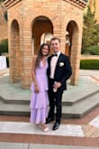 I fell in love with this dress! It fit like an absolute glove! I wore it as a wedding guest dress for 10+ hours and was comfortable the whole time. It hugged in all the right places. I could dance, sit comfortably through the ceremony, and got so many compliments. Definitely fit true to size. Since I'm so short it was more of a maxi dress on me instead of a midi dress, but that's what I was looking for! - KATHLYN T.