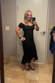 I am not normally a buy a dress online for special events but I am so happy I took the chance with this dress! The material is a nice and heavy, but not too heavy, stretchy material and it moves with your body nicely. It made me feel sexy and confident! - Katie B.