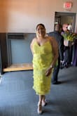 I love the dress, but it was tight in the bust region. Lulus never fits me in the bust area, so I ordered the bigger size for that reason. I'm a 38 G for reference, and it fit everywhere else. - Shapira
