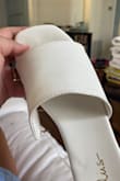 I wore these shoes walking maybe 2 blocks, the strap completely ripped out of the shoe which caused the nails to stab into my foot. - Reid M.