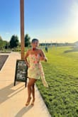 This was the perfect match for "garden" themed wedding! I received so many compliments, and it snugged me in the right places without being too tight. I ended up with a size (L) to be sure I had room for movement.. a little loose without a bra around the bust area, but with a bra, it fit perfectly. - Mayah S.