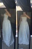 Love the dress, especially the basque waist. Fabric is a little stiff, but that's just how the material is. But I decided to go with a different dress from Lulus that flatters my silhouette better. It's ivory, not bright white if it matters, btw - Heather D.