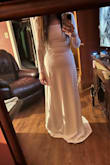 I really loved this dress, it is gorgeous, and fully lined, feels high quality. However, I am sending it back to get a medium instead of a small. Lulus recommended an extra small to me, but a small was far too tight. It clung to my belly in an unflattering way, in a way I don't think a Spanx was going to fix. I'm very hopeful for the medium though. - Loryn L.