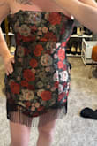 I'm pretty much universally a medium with Lulus. I order a lot and have had very few issues with fit. This dress is gorgeous and perfect for the occasion I ordered it for. Based on my experience and the size chart I ordered a medium. It fit perfectly on the bottom, but the top was easily 6 inches away from zipping. I loved it so much I reordered in a large. The bottom was way too big and the top still barely zipped. Sadly it's not going to work. This is not for you if you are larger chested. - Heather A.