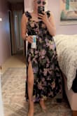 I can't speak highly enough of this dress. The fit is perfect, true to size. The colors are just as gorgeous in person, the fabric is the perfect weight and flows beautifully. I'm obsessed with it. - Katherine B.