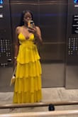 Got so many compliments on this dress! My only gripe is that the straps aren't adjustable. I had to use a safety pin since the top ran a bit big. But overall, it's a beautiful dress! - Sheena L.
