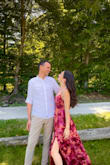 I wore this dress to a wedding and loved it! It's a real eye catcher because of the way it flows. Its double lining makes it non-see through. The dress colours don't look as bright in real life as in the photos but still gorgeous :) - Lara T.