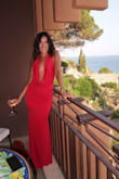 I got this dress in red and it was stunning. It fit perfectly - true to size and super flattering. I wore it as a guest to a wedding and got so many compliments all night long. The style, the fit, the color - everything was on point. Definitely one of my favorite finds! - Tenae S.