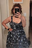 Couldn't zip it up on the side. Thanks, boobs. Sizing up would've been a no-go (too baggy!). It's still super cute tho and now I've got a backup dress just in case. Not my first pick, but it's hanging out in the back of my closet like a little fashion safety net. Better to have it and not need it than to need it and not have it, right? - Sylvia G.