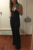 This one piece was definitely a head turner! I had a fun time taping my boobs, which I didn't have to worry about them falling out in this outfit, but did want some support for them to lift and look better in. It fits well, snug in all the right areas, but pretty long for a person my height (only 5'3"). I had to get it taken in about 2" and still with my 4" heels on it touches the floor. Other than that it's a great outfit to add to the closet, when going out and looking sexy with the girls! - Chelsea M.