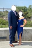 I bought this dress to wear to a wedding. This was such a gorgeous form fitting dress. I received many compliments. My bf was one of the groomsmen. He didn't know that his suit would be a navy blue. We matched! It worked out perfectly! - Elaine P.