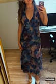 This dress fits perfectly and I can't wait to wear it to a wedding coming up. I'm usually between a small and medium but I'm glad I chose a small for this because it fits me just right. I will likely need to buy an adhesive bra for this to push the girlies up, as the V is a bit deep (yet sexy and classy).
Very happy with this purchase! I've been eyeing this dress for months. Glad it didn't disappoint. - Melissa O.