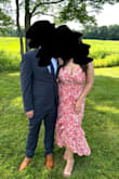 I got this dress for a summer wedding. I always have SUCH a hard time with dresses because I have a larger chest (38DDD), but this dress was amazing. I will say I used my stitchy to put a couple extra stitches to make the V a bit higher. But overall this has been my favorite dress I've purchased the past few years. Recommend for anyone with a larger chest (I did size up because of this). - Danielle J.