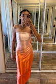 The dress is a perfect summer dress for evening party or dinner. However, it was a little tight for me from the stomach, so much that I could not sit..I am sure if you size it up, it will fit better. - Nidhi M.