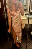 I was unsure when it arrived because the material is very thin, but it exceeded my expectations. I think it would be a flattering fit for all sizes. - Kristy J.