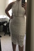 Fits true to size! Great material and super comfortable. Can't wait to wear for my bridal shower - Vanessa S.