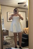 I bought this to wear as my reception dress, and it's ADORABLE!! I can't wait for October to get all the cute pics! - Hailey K.