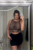 Super cute, thin material, not see through. It does fit a little weird around the neck but still a super cute top! I also feel very secure in this top, the tie in the back is pretty sturdy! - Brittney H.