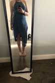 I love this dress - it fits really well overall and the top part is beautiful! I was so excited to wear it for the 4th of July. But I have to be honest, the bottom part has a strange finish. It fits fine, but the way it's sewn or hangs just looks a little off, and it made me feel a bit self-conscious. I might wear something else instead. Still a pretty dress, just wish the bottom looked as polished as the rest! - Denise G.