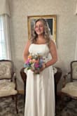 I was short on time for finding a wedding dress, and thankfully this dress came in and needed no alterations! It fit great. The length was great, and I was so thankful how simple yet pretty this dress was! Absolutely worth it, and it got here so quickly! - Paige H.