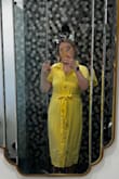 This dress is so well made and flattering. I'm obsessed. The only problem is it came with a tiny black thread down into the chest; it almost looks like a ball point pen line, but it's a thread, so I have to return it :( and now it's sold out in my size. I'm so sad. - Gianna S.