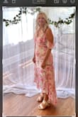 The dress was true to size. Comfortable to wear. The quality and color is on point. Wore to my daughter's bridal shower. Received a lot of compliments and fit the theme perfectly. Can't wait to wear it again. - Lisa H.