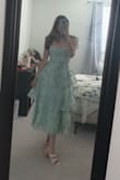 Beautiful dress! Wore to an enchanted forest themed wedding - and received SO many compliments! You can adjust/tie the shoulder straps, the bustier was perfect. It reminded me of bridgerton vibes. - Leeanne A.