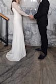 A beautiful dress. Modest but also sexy in its own way. It was perfect for our court house ceremony and came super fast. It's well made and fit perfect. - Rachel S.