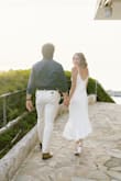 I ordered this dress last minute for our wedding dinner and photos in Greece and it was perfect for the occasion! I got so many compliments and it made me feel so elegant. I loved the neckline, the back of the dress, and the asymmetrical hemline. The adjustable straps were also super helpful to have. - Kimberly C.