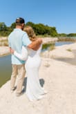 Loved this dress! I wore it for my elopement and received so many compliments! Dress has stretch to it, would say it fits true to size - Amber H.