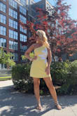 Love this cute mini dress. The color is perfect for summer. The material is lightweight, and I felt very comfortable in it. Love it. - Renae R.