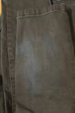 I love these pants! They fit perfectly and are comfortable, but after the first wash, the black dye faded, causing the blue beneath to show through. It's a bummer for me, but hopefully this helps someone else in the future.

Wash Inside Out. Machine Wash Cold. Gentle Cycle With Like Colors. - Jaya R.