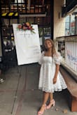 This dress looked wonderful and was so comfortable. I got so many compliments. I would highly recommend for a bridal shower or other wedding event. I would say it ran a little big. - JaVaughn H.