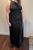 This dress was very elegant and fit perfectly! I was very happy with this last-minute purchase! The only thing that I did notice was the slit was falling apart the day of the wedding and I had to use a safety pin to keep it together so it wouldn't fall apart anymore. - Cristine W.