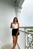 I wore this to my bridal trial for hair and makeup, and then again on my honeymoon! The medium was perfect. Love the adjustable straps! Really comfy and can be paired with jeans or a skirt! - Melissa H.