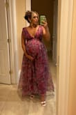 Loved the dress! It's super long (I'm 5'4) and it was dragging on the floor. For someone tall, it would fit perfect in length. I'm pregnant and ended up getting a XL due to the band under the bust being soooo tight. Had to get it tailored from the bust strap area and cut the length. I originally ordered a Large but then exchanged to XL. The customer service was amazing! They overnight shipped my XL without me having to pay a fee or sending the L back. I just had to make sure to return the L or XL within 10 days from receiving the XL. I would reorder from this site! - Mavely A.