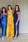 I got so many compliments on this dress! It was a little long so I had to take a couple of inches off the bottom. I'm usually between an xs and s, and this was a little big up top for me, but not too bad. I would definitely recommend buying! - Amy C.