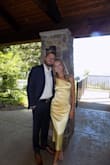 I LOVED this dress, and so did everyone else!! I got so many compliments on it. I wore it as a MOH dress for my sister's wedding.
It definitely took some practice tying the back, but it's easy once you figure it out. I'm on the tall side (5'9) and it hit me about mid shin. I will say it was a tad loose in the bust and would probably do better on people who have a little more going on there LOL. If I had more time, I would have gotten it altered, but it wasn't a huge deal. It also got pretty wrinkly throughout the night, especially after sitting down for dinner. But at that point, I had gotten all the pictures done so whatever.
Overall, beautiful dress :) - Katherine L.