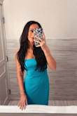 I absolutely loved this dress. I wore it to a friend's rehearsal dinner and got sooo many compliments. I just wore nipple covers with it, no bra. The color is true to the Lulus photo!! - Kelly M.