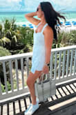 I've always avoided rompers because I never found one that fit my torso. But I loved this one!! I wore it for my bachelorette trip, and it was super comfortable! I didn't wear a bra, just nipple covers. It did gap a little in the back (photographed), but since I wasn't concerned about a strapless bra showing, it never bothered me - Kelly M.