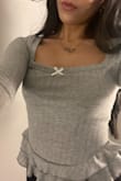 I'm obsessed with this top, it's casual but has such a cute, girly, and stylish twist! I've gotten so many compliments, and it's seriously my new favorite shirt. For real though& I need it in pink, white, and black,  please make more colors, Lulus! - Edith C.