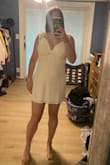 This was my first time ordering from Lulus and all 3 dresses I ordered (2 larges/1 medium) were ridiculously short. I am generally short (5'4) and do not have a long torso. I usually size up because of my bigger bust. I just think it's ridiculous that they make all of their dresses this short. - Payge M.