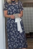 Wore this to rehearsal dinner for my son's wedding.   Loved the color and fit.   Added a sash! Lulu's, adding a matching tie belt would have been a hit either way for me! - Nancy B.