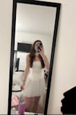 I bought this to wear as a reception/after wedding party dress. I ordered a small. I usually get an XS from here, but I knew there was a corset, so I could tie it tighter and maybe get some extra length with a small. This dress is stunning! I'm obsessed - Brooklynn W.