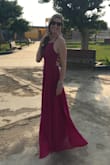 Flowy, gorgeous back, using as a guest for a wedding. Many compliments! Magent color and fabric are gorgeous. - Lara Z.