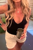 Material is soft and nice. It's stretchy and runs a bit big so I sized down to a small and it fit great! You can't wear a bra with it but sticky boobs work great! - Jessica L.