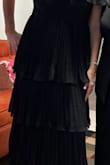 This dress style is perfect for a night dance. The style looks beautiful and is not heavy, looks glamorous and easy to wear. You don't have to worry about special underwear, and it's a comfy dress. - Marcela A.