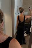 Loved it, super comfy and elegant. It's pretty long. I'm 5'9. With heels, it was still a little long, but I managed! - Andrea J.