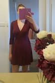 The fit and length are great even though I'm tall. Fabric is great; light but warm. I would definitely recommend this dress. - Lauren P.